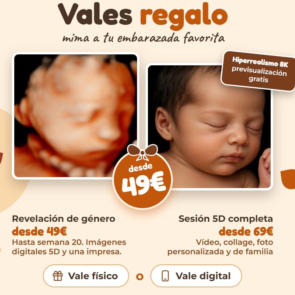Vales regalo para ecografías 5D